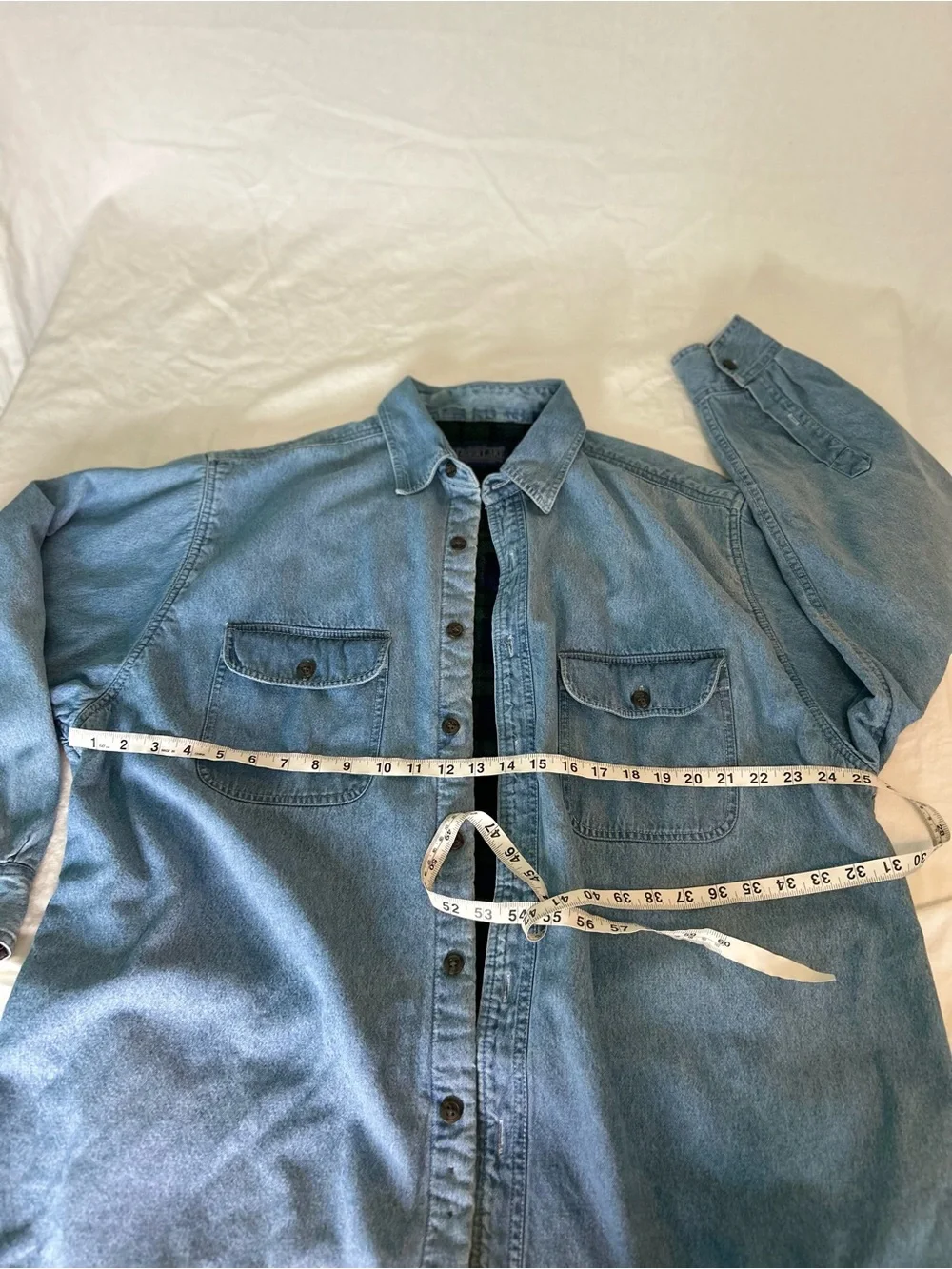 Vintage Shaver Lake Fleece Lined Denim Shirt Jacket Shacket XL